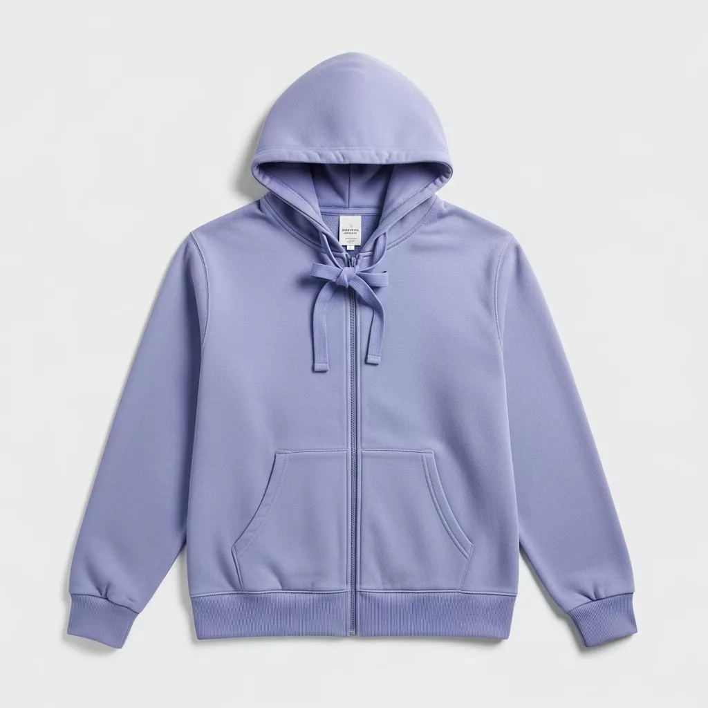 Men Sponge Fleece DTM Full Zip Hoodie
