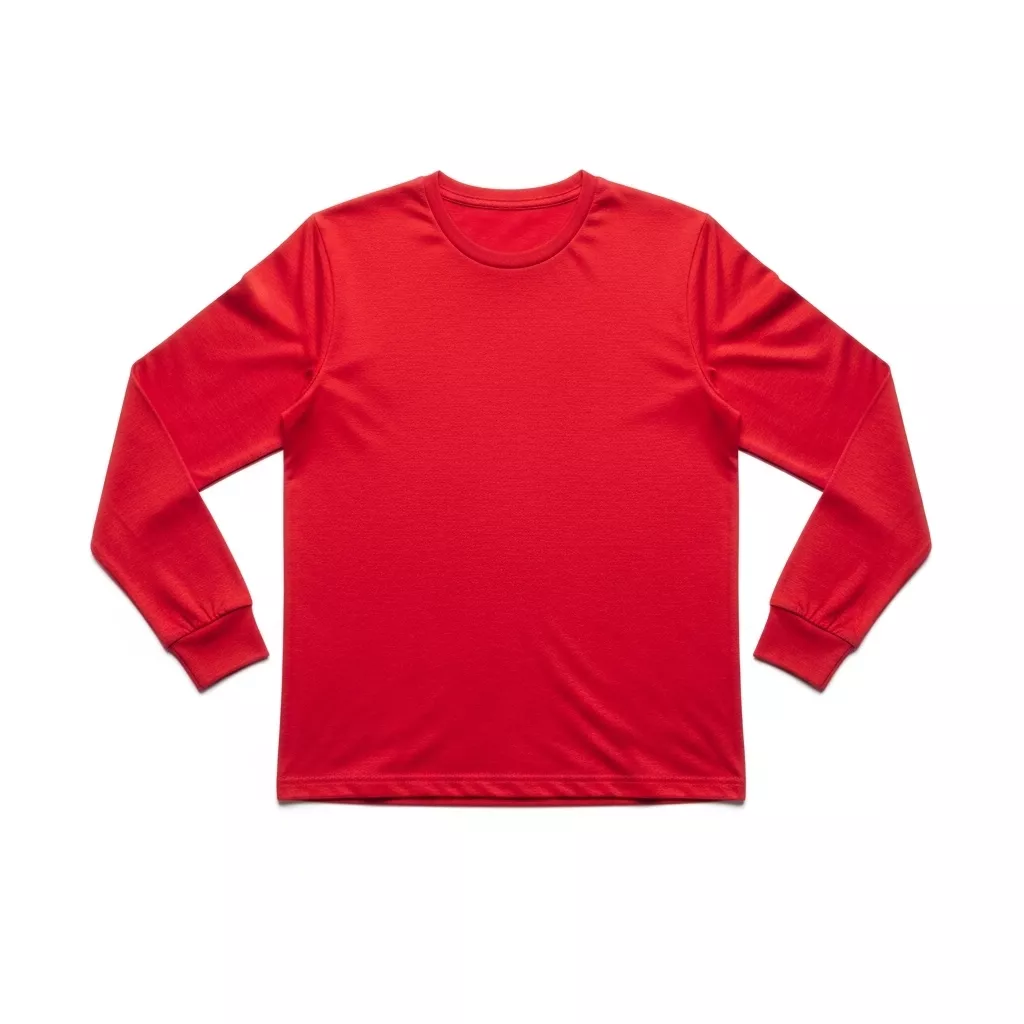 Red Heather CVC Long Sleeve Tee