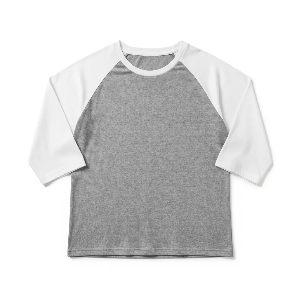 White and Gray Sleeve Baseball Tee