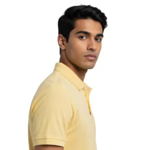 Light Yellow Polo Solids T-shirt