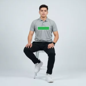 Grey Polo Solids T-shirt