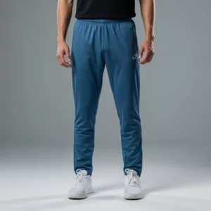 Blue track pants