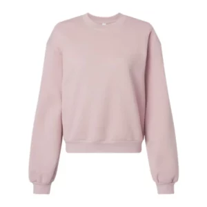 Light Pink Fleece Crewneck Sweatshirt