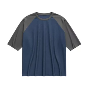 Dark blue and Gray Heavyweight Tee