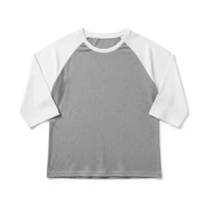 White and Gray Sleeve Baseball Tee