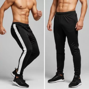Mens black track pant